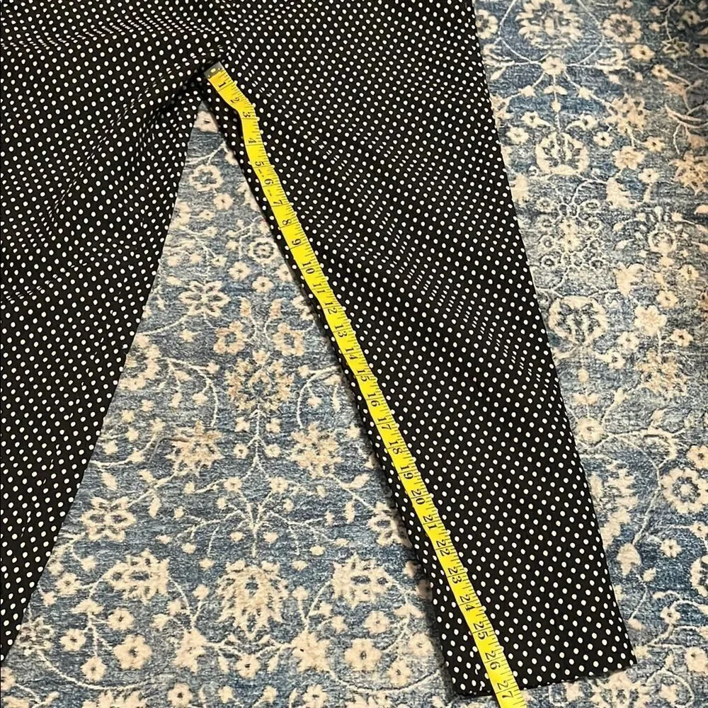 Kate Spade Margaux Cafe Dot Cropped Polka Dot Design Textured Pockets Pants
